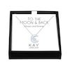 Thumbnail Image 1 of Gift Boxed Moon & Stars Diamond Accent Necklace Sterling Silver 18"