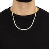 Thumbnail Image 5 of Herringbone Chain Necklace 3mm Solid 10K Yellow Gold 22"
