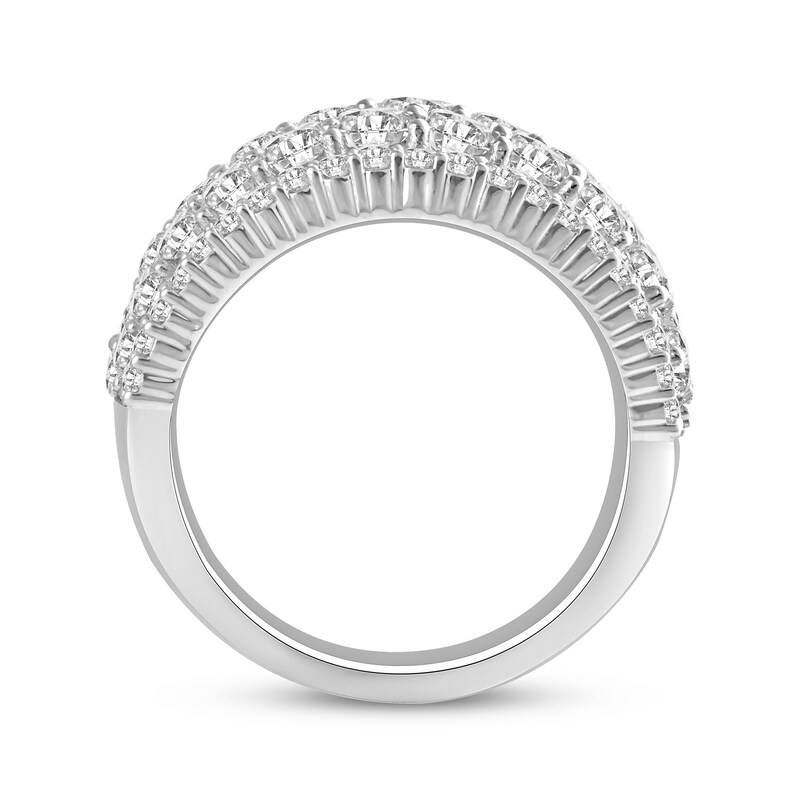 Main Image 3 of Adore Lab-Grown Diamonds Five-Row Anniversary Ring 3 ct tw 14K White Gold
