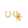 Thumbnail Image 1 of Horseshoe Stud Earrings 14K Yellow Gold