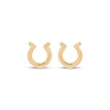 Thumbnail Image 2 of Horseshoe Stud Earrings 14K Yellow Gold