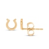 Thumbnail Image 3 of Horseshoe Stud Earrings 14K Yellow Gold