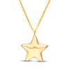 Thumbnail Image 1 of Puffed Star Necklace 14K Yellow Gold 16"