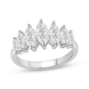 Thumbnail Image 1 of Adore Lab-Grown Diamonds Marquise-Cut Seven-Stone Anniversary Ring 2 ct tw 14K White Gold