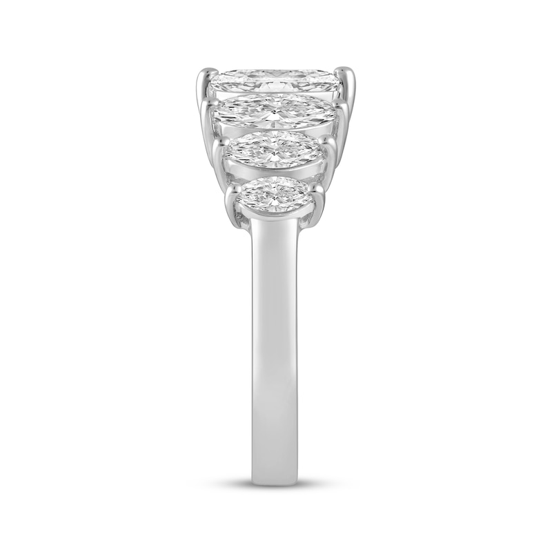 Main Image 2 of Adore Lab-Grown Diamonds Marquise-Cut Seven-Stone Anniversary Ring 2 ct tw 14K White Gold
