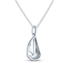Thumbnail Image 4 of Sailboat Necklace with Diamond Accents Sterling Silver 18"
