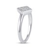 Thumbnail Image 3 of Multi-Diamond Pavé Tilted Square Fashion Ring 1/6 ct tw Sterling Silver