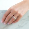 Thumbnail Image 7 of Multi-Diamond Pavé Tilted Square Fashion Ring 1/6 ct tw Sterling Silver