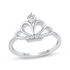 Thumbnail Image 1 of Diamond Crown Fashion Ring 1/5 ct tw Sterling Silver