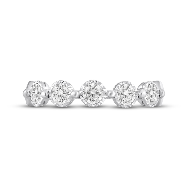 Main Image 3 of Adore Diamond Five-Stone Anniversary Ring 3/8 ct tw 10K White Gold