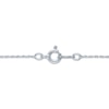 Thumbnail Image 4 of Heart-Shaped White Lab-Created Sapphire Two-Stone Necklace Sterling Silver 18"
