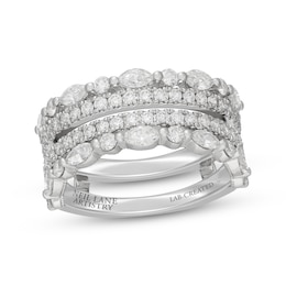 Neil Lane Artistry Marquise & Round-Cut Lab-Grown Diamond Enhancer Ring 1-1/2 ct tw 14K White Gold