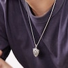 Thumbnail Image 3 of Men's Picasso Jasper Lion & Shield Necklace Stainless Steel 24"