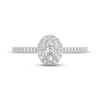 Thumbnail Image 3 of THE LEO Prisma Diamond Oval-Cut Halo Engagement Ring 1/2 ct tw 14K White Gold