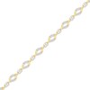Thumbnail Image 2 of Diamond Swirl Link Bracelet 1/4 ct tw 10K Yellow Gold 7"