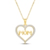 Thumbnail Image 1 of Diamond "Mom" Necklace 1/8 ct tw 10K Yellow Gold 18"