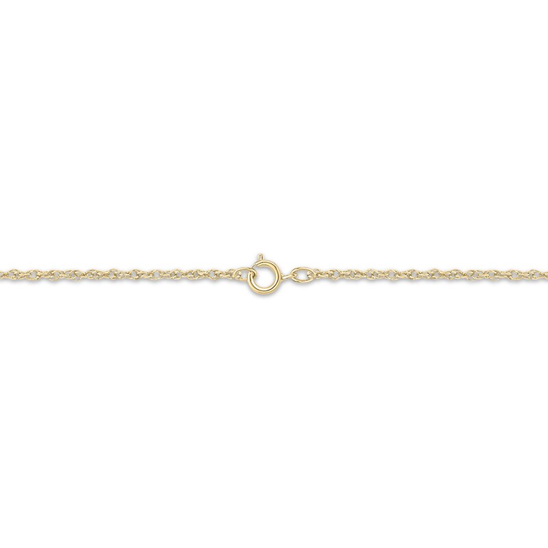 Main Image 2 of Diamond "LA" Necklace 1/20 ct tw 10K Yellow Gold 18"