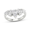 Thumbnail Image 1 of Adore Lab-Grown Diamonds Pear-Shaped & Oval-Cut Anniversary Ring 2 ct tw 14K White Gold