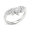 Thumbnail Image 2 of Adore Lab-Grown Diamonds Pear-Shaped & Oval-Cut Anniversary Ring 2 ct tw 14K White Gold