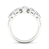 Thumbnail Image 4 of Adore Lab-Grown Diamonds Pear-Shaped & Oval-Cut Anniversary Ring 2 ct tw 14K White Gold