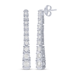 KAY Lab-Grown Diamonds Graduated Drop Earrings 1/2 ct tw 10K White Gold