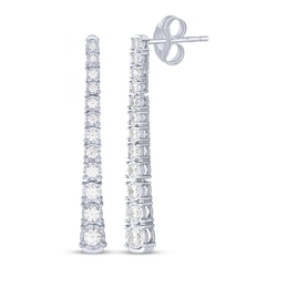 KAY Lab-Grown Diamonds Graduated Drop Earrings 1 ct tw 10K White Gold
