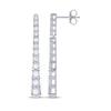 Thumbnail Image 3 of KAY Lab-Grown Diamonds Graduated Drop Earrings 1 ct tw 10K White Gold