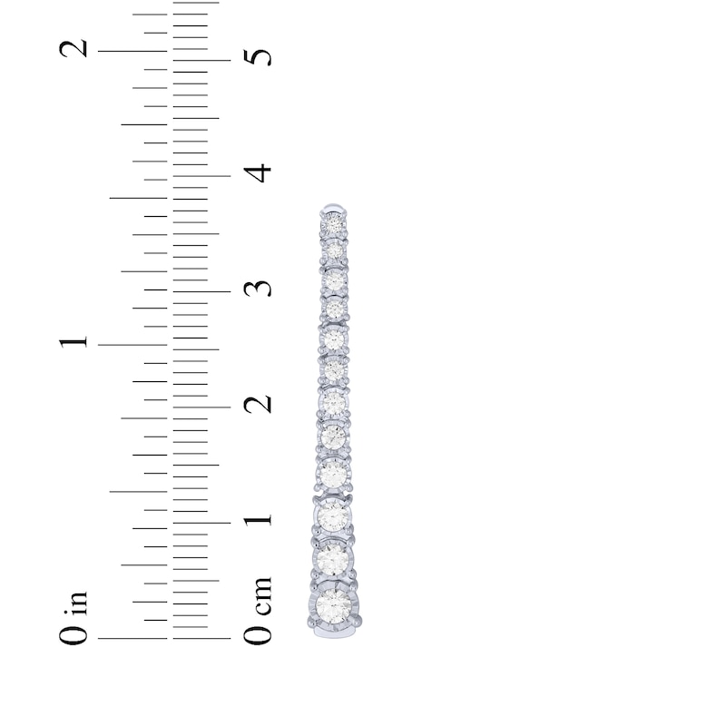 Main Image 4 of KAY Lab-Grown Diamonds Graduated Drop Earrings 1 ct tw 10K White Gold