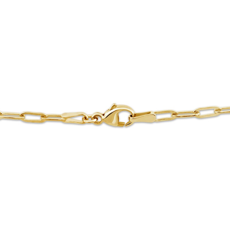Main Image 2 of Lab-Grown Diamond Bar Necklace 1/2 ct tw 24K Yellow Gold Vermeil Sterling Silver 18"