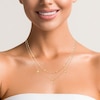 Thumbnail Image 3 of Layered Seashell Station Necklace 24K Yellow Gold Vermeil Sterling Silver 18"