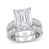 Thumbnail Image 1 of Adore Lab-Grown Diamonds Emerald-Cut Bridal Set 8 ct tw 14K White Gold