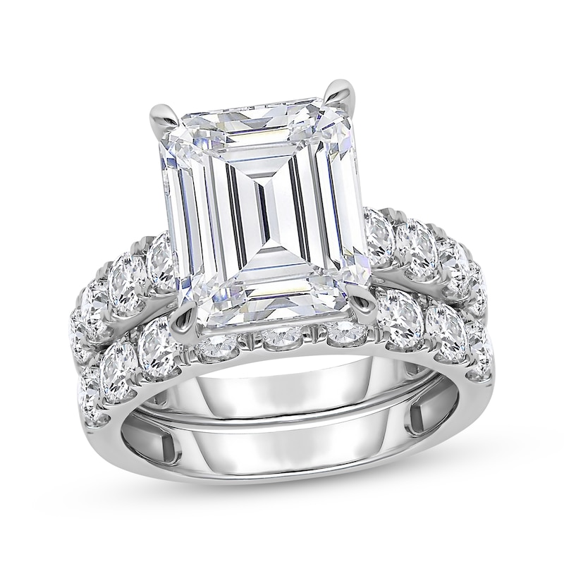 Main Image 1 of Adore Lab-Grown Diamonds Emerald-Cut Bridal Set 8 ct tw 14K White Gold