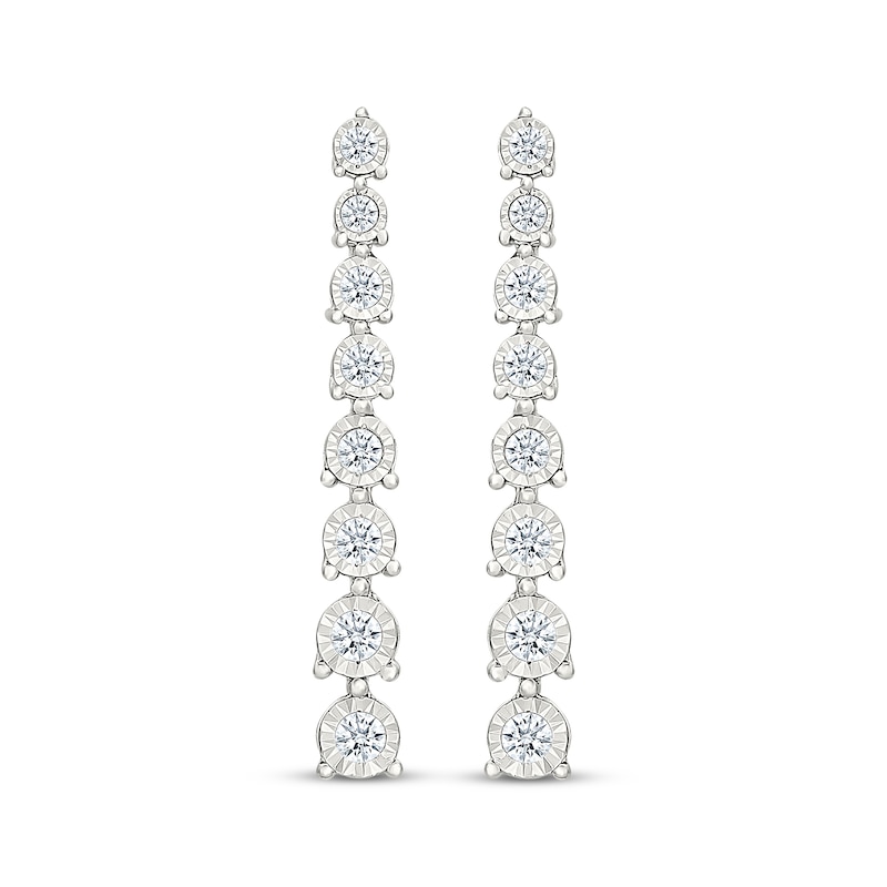 Main Image 2 of KAY Lab-Grown Diamonds Drop Earrings 1/2 ct tw 24K Yellow Gold Vermeil Sterling Silver