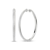 Thumbnail Image 1 of KAY Lab-Grown Diamonds Hoop Earrings 1/2 ct tw Sterling Silver