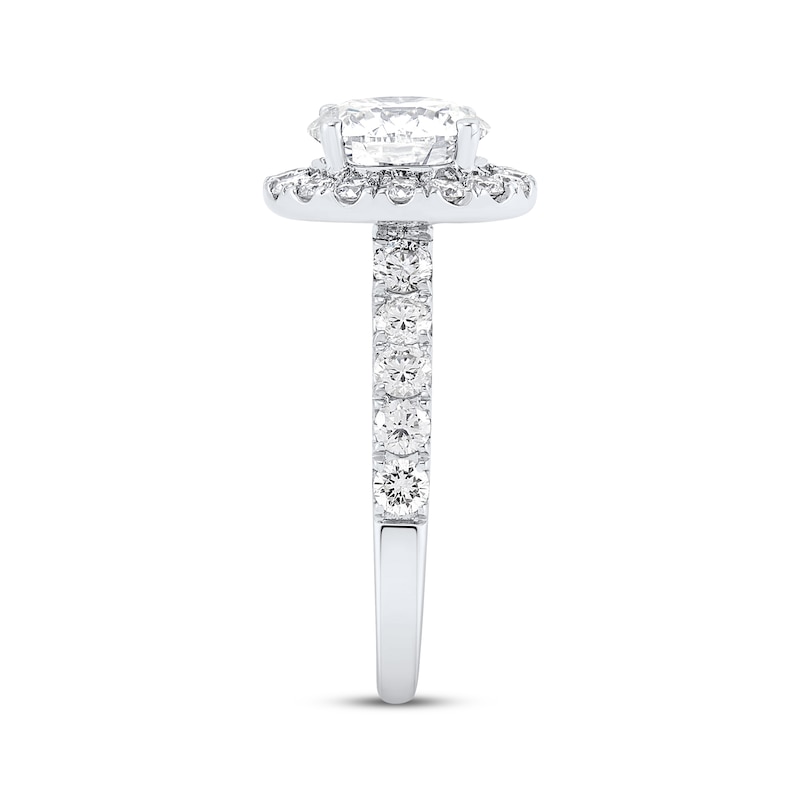 Main Image 2 of Adore Lab-Grown Diamonds Round-Cut Halo Engagement Ring 3 ct tw 14K White Gold