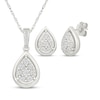 Thumbnail Image 1 of KAY Lab-Grown Diamonds Multi-Stone Teardrop Gift Set 1/6 ct tw Sterling Silver