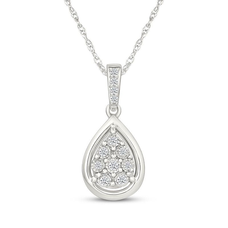 Main Image 2 of KAY Lab-Grown Diamonds Multi-Stone Teardrop Gift Set 1/6 ct tw Sterling Silver
