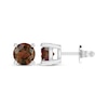 Thumbnail Image 1 of Garnet Solitaire Earrings Sterling Silver