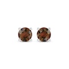 Thumbnail Image 2 of Garnet Solitaire Earrings Sterling Silver