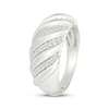 Thumbnail Image 2 of KAY Lab-Grown Diamonds Croissant Fashion Ring 1/4 ct tw Sterling Silver
