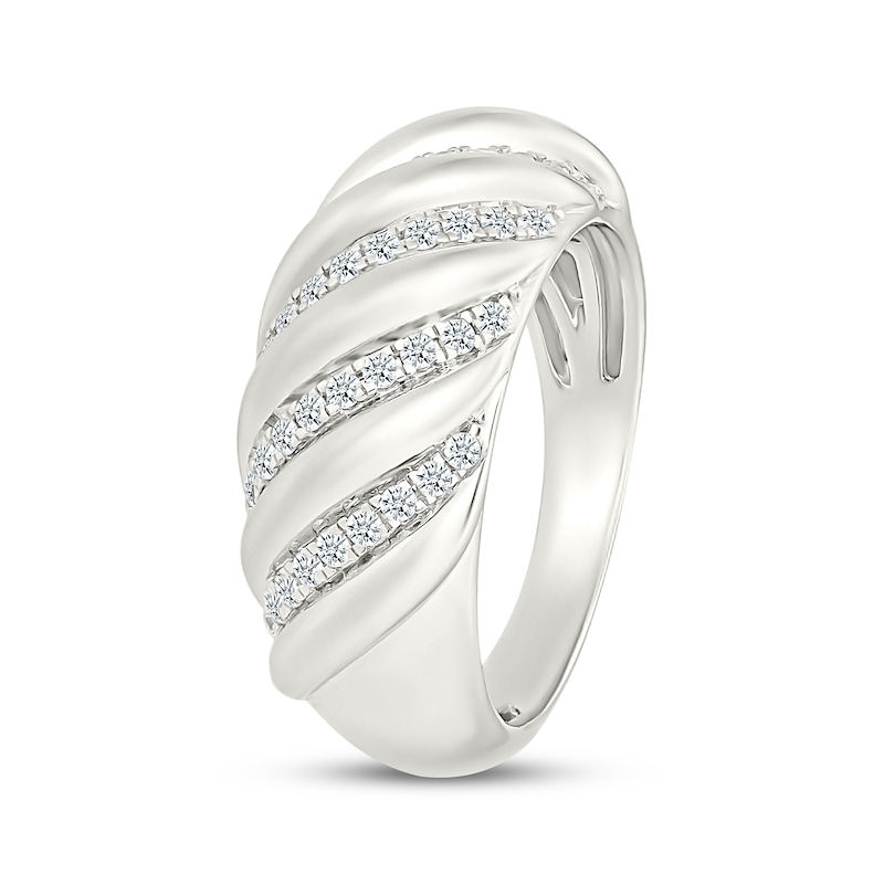 Main Image 2 of KAY Lab-Grown Diamonds Croissant Fashion Ring 1/4 ct tw Sterling Silver