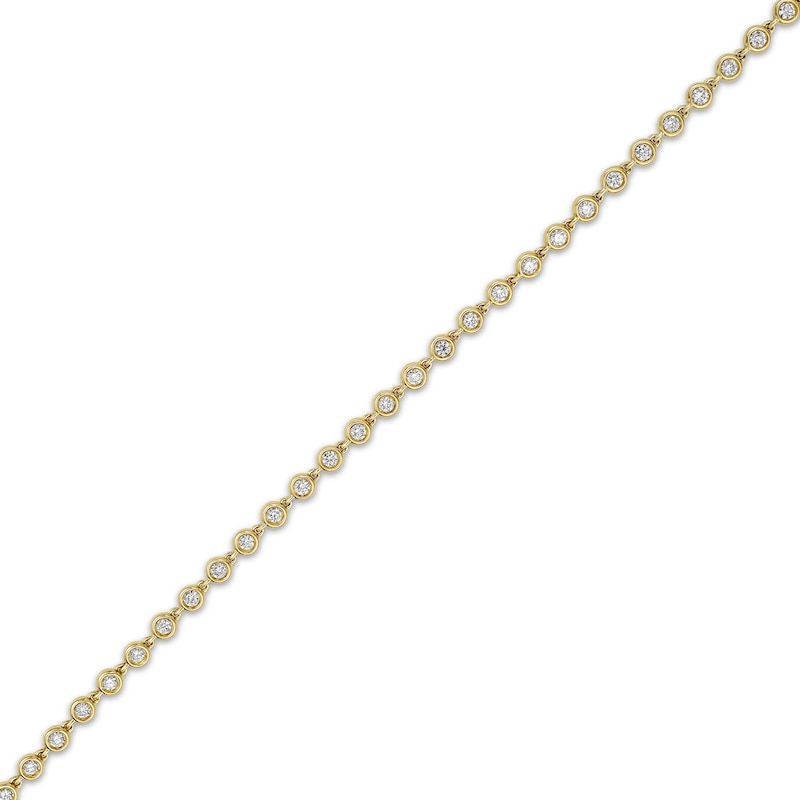 Main Image 2 of KAY Lab-Grown Diamonds Bezel-Set Link Bracelet 1-1/3 ct tw 10K Yellow Gold 7"
