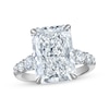 Thumbnail Image 1 of Adore Lab-Grown Diamonds Radiant-Cut Hidden Halo Engagement Ring 9 ct tw 14K White Gold