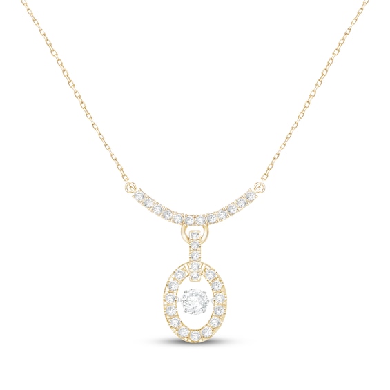 Unstoppable Love Lab-Grown Diamond Necklace 1/2 ct tw 14K Yellow Gold 18"