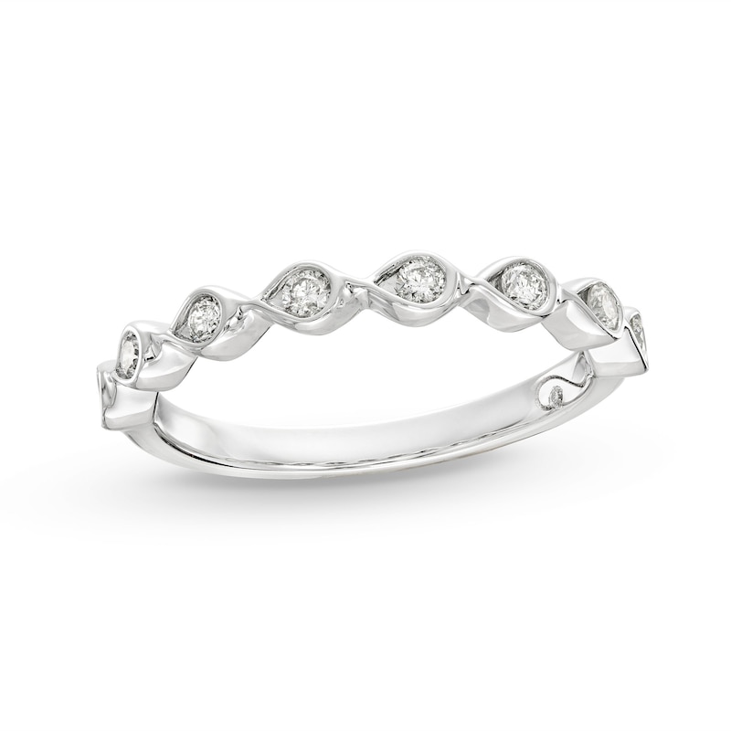 Every Moment Diamond Infinity Band 1/4 ct tw 14K White Gold