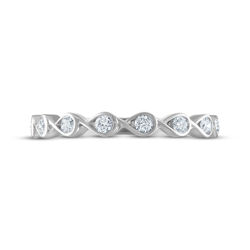 Main Image 3 of Every Moment Diamond Infinity Band 1/4 ct tw 14K White Gold