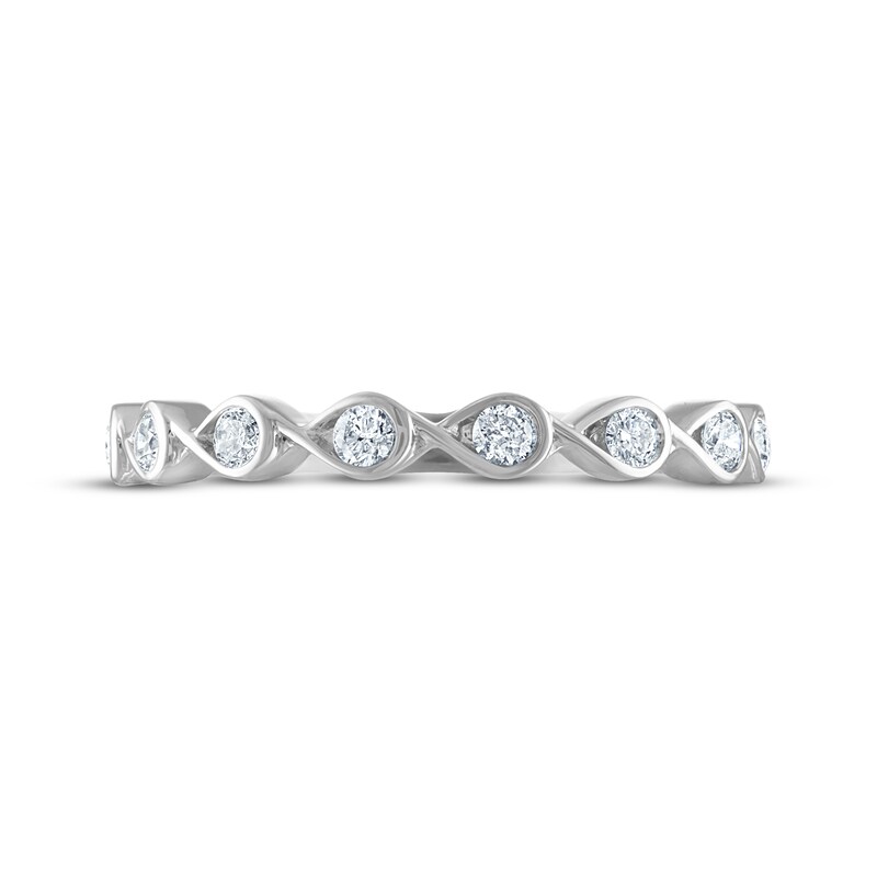 Every Moment Diamond Infinity Band 1/4 ct tw 14K White Gold