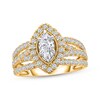 Thumbnail Image 1 of Adore Marquise-Cut Diamond Engagement Ring 1-1/2 ct tw 14K Yellow Gold