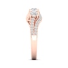 Thumbnail Image 2 of Diamond Three-Stone Swirl Engagement Ring 1 ct tw 14K Rose Gold