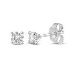 Lab-Created Diamonds by KAY Solitaire Stud Earrings 1/3 ct tw 10K White Gold